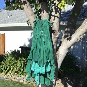 Stunning green dyed smiles returning dress💋
